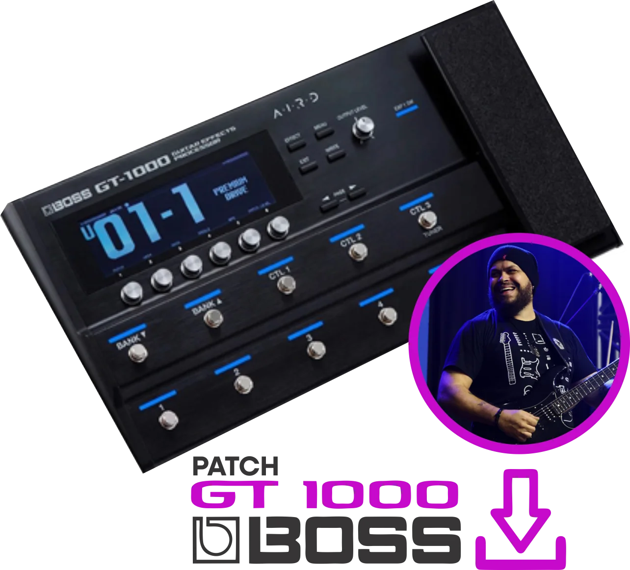 Patch boss gt1000 Teo Dornellas